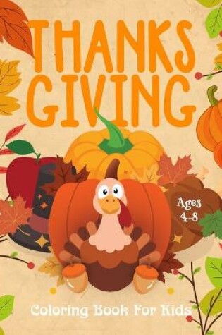 Cover of Thanksgiving Coloring Books For Kids