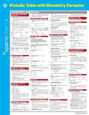 Book cover for Periodic Table with Chemistry Formulas SparkCharts