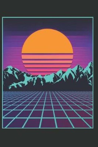 Cover of Japanese Aesthetic Vaporwave Sun Mountain Otaku Anime Cartoon Journal