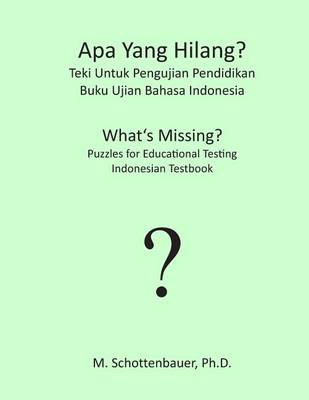 Book cover for APA Yang Hilang? Teki Untuk Pengujian Pendidikan