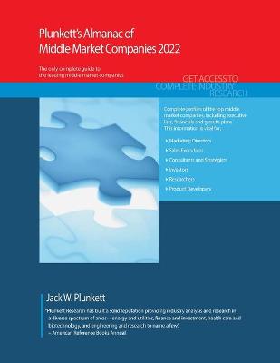 Book cover for Plunkett's Almanac of Middle Market Companies 2022