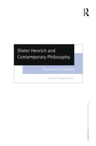 Cover of Dieter Henrich and Contemporary Philosophy