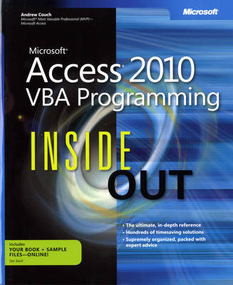 Book cover for Microsoft Access 2010 VBA Programming Inside Out