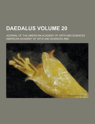 Book cover for Daedalus; Journal of the American Academy of Arts and Sciences Volume 20