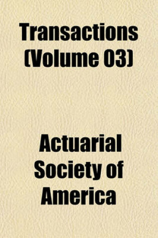 Cover of Transactions Volume . 23, 67-68