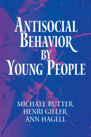 Cover of Antisocial Behavior by Young People