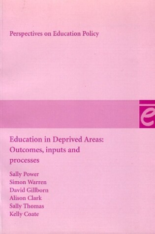 Cover of Education in Deprived Areas