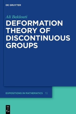 Cover of Deformation Theory of Discontinuous Groups