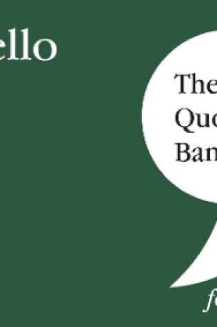 Cover of The Quotation Bank: Othello A-Level Revision and Study Guide for English Literature