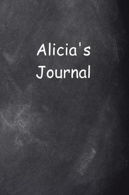 Book cover for Alicia Personalized Name Journal Custom Name Gift Idea Alicia
