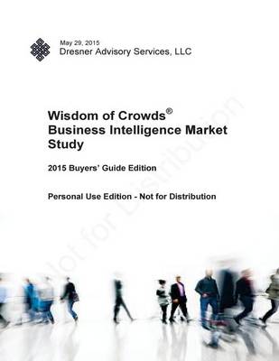 Book cover for 2015 Wisdom of Crowds Business Intelligence Market Study Buyers Guide Edition