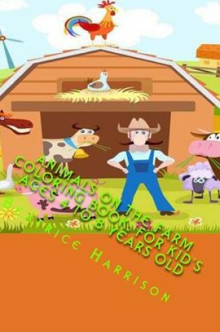Cover of Animals on the Farm Coloring Book