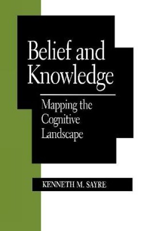 Cover of Belief and Knowledge