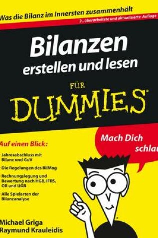 Cover of Bilanzen erstellen und lesen für Dummies