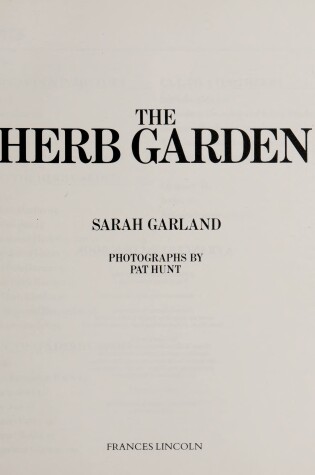 Cover of The Herb Garden