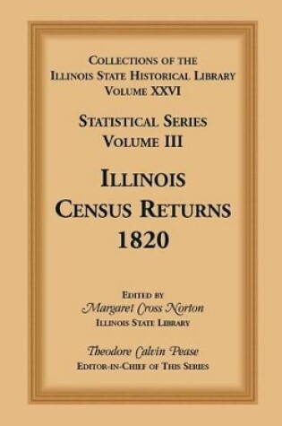 Cover of Collections of the Illinois State Historical Library, Volume XXVI