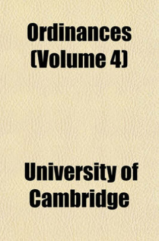 Cover of Ordinances (Volume 4)