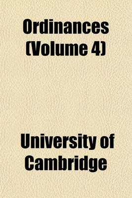 Book cover for Ordinances (Volume 4)