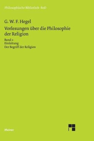 Cover of Vorlesungen uber die Philosophie der Religion / Vorlesungen uber die Philosophie der Religion