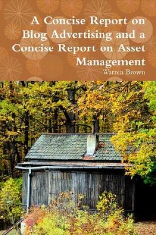 Cover of A Concise Report on Blog Advertising and a Concise Report on Asset Management