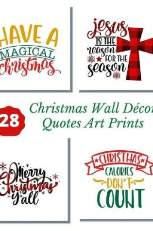 Cover of Christmas Wall Decor Quotes Art Prints