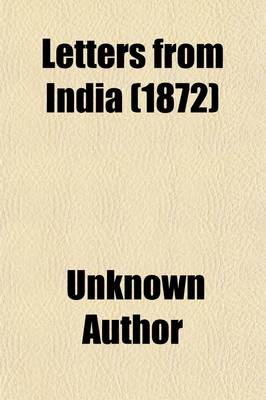 Book cover for Letters from India (Volume 2)