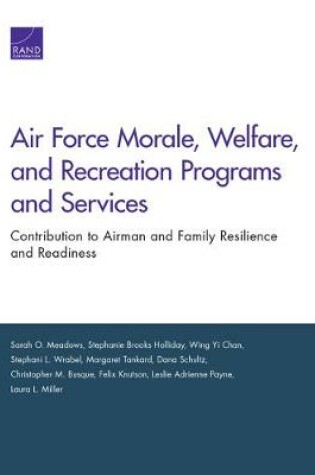 Cover of Air Force Morale, Welfare, and Recreation Programs and Services