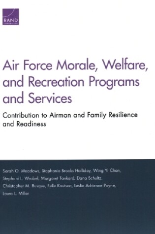 Cover of Air Force Morale, Welfare, and Recreation Programs and Services