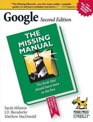 Book cover for Google: The Missing Manual