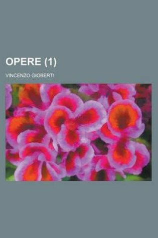 Cover of Opere (1)