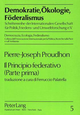 Book cover for Il Principio Federativo (Parte Prima)