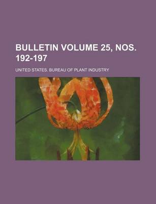 Book cover for Bulletin Volume 25, Nos. 192-197