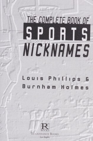 Cover of The Complete Book of Sports Nicknames