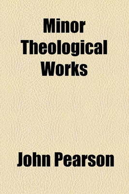 Book cover for Minor Theological Works