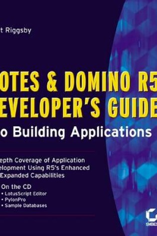 Cover of Notes and Domino R5 Developer's Guide to Building Applications