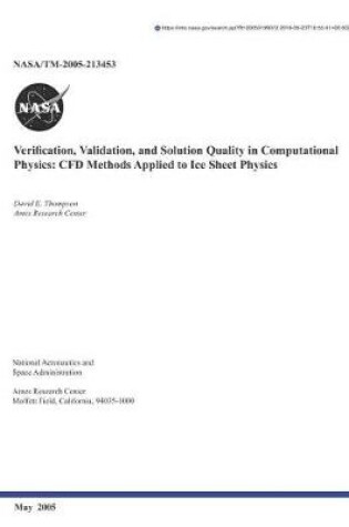 Cover of Verification, Validation, and Solution Quality in Computational Physics