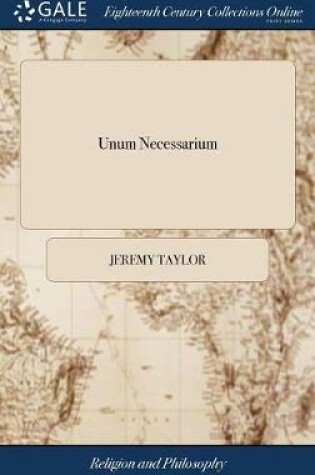 Cover of Unum Necessarium