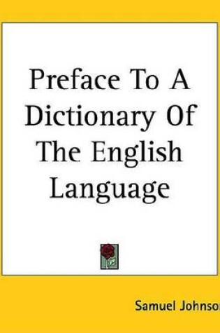 Cover of Preface to a Dictionary of the English Language