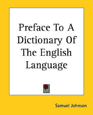 Book cover for Preface to a Dictionary of the English Language