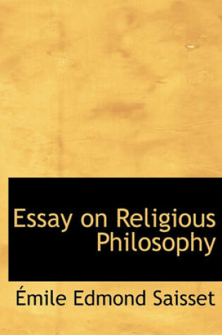 Cover of Essay on Religious Philosophy