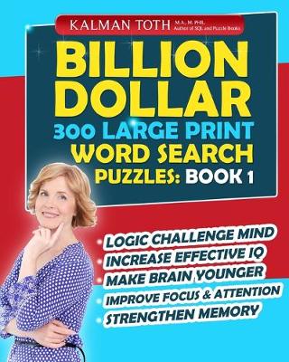 Book cover for Billion Dollar 300 Large Print Word Search Puzzles