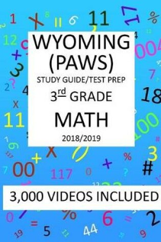 Cover of 3rd Grade WYOMING PAWS, 2019 MATH, Test Prep