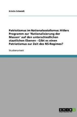 Cover of Patriotismus im Nationalsozialismus