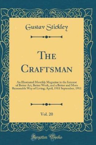 Cover of The Craftsman, Vol. 20