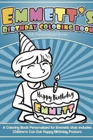 Cover of Emmett's Birthday Coloring Book Kids Personalized Books