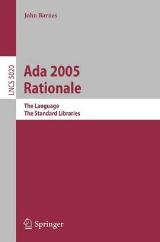 Cover of ADA 2005 Rationale