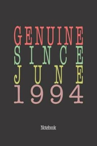 Cover of Genuine Since June 1994