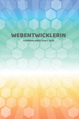 Book cover for Webentwicklerin Terminplaner 2019 2020