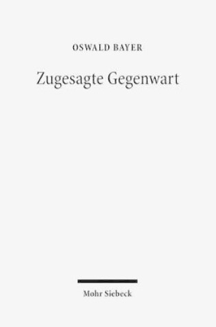 Cover of Zugesagte Gegenwart