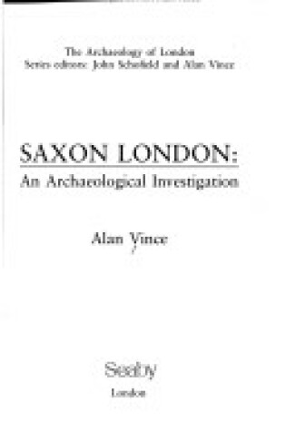 Cover of Saxon London